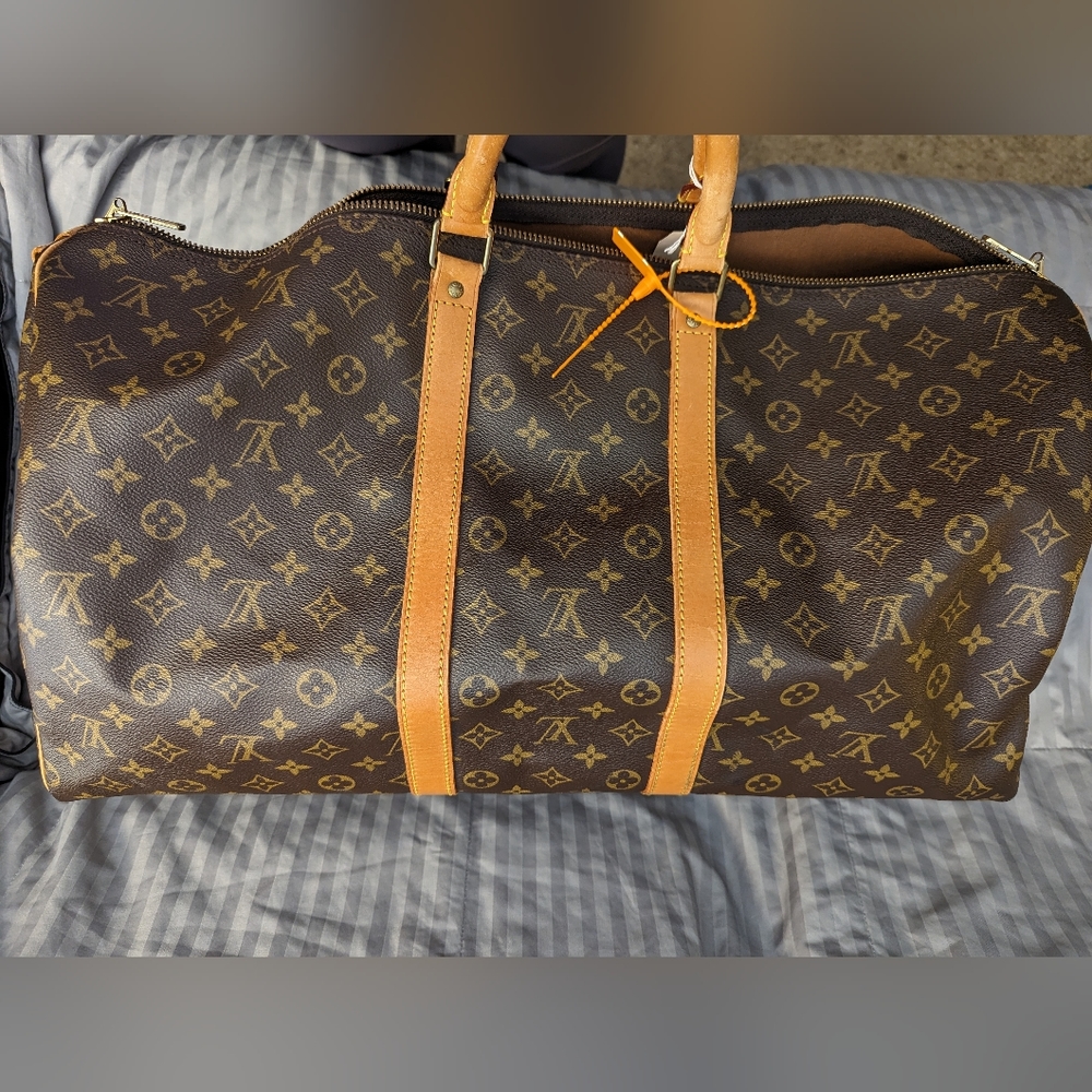 LV MONOGRAM BANDOULIERE KEEPALL 55